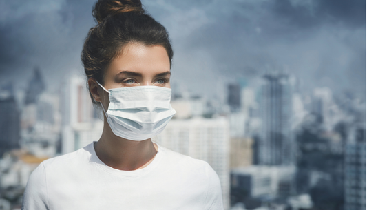 Do viruses such as COVID-19 take a stronger hold when air pollution increases?